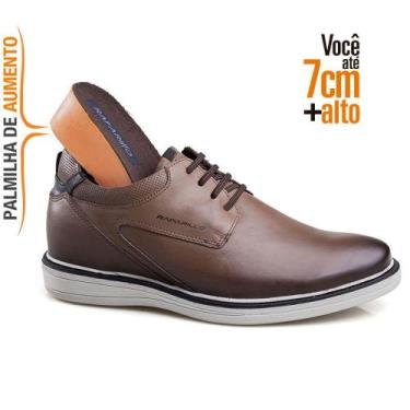 Imagem de Sapato Boston Alth Aumenta Altura Masculino Rafarillo, Conhaque, 41