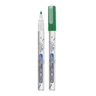 Imagem de Marcador Multisuperficies Vibes Glitter 1.0 Ponta Triangular Tris Verde