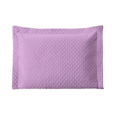 Imagem de Kit 2 Porta Travesseiro 70X50 Matelado com Debrum – Capa Protetora Sofisticada, Lavável, Antialérgico,Decoração Quarto Elegante (Lilas)