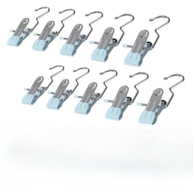 Imagem de Kit 10/20/30 unidades Mini Cabide Gancho para Roupa Ganchos de Calça Jeans Aço Inoxidável(30unidades(3PACOTE))