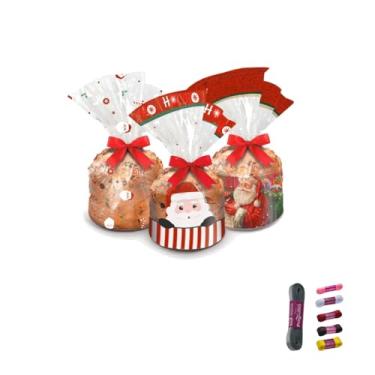 Imagem de Kit Saco Para Panetone Cromus 500g 25x35cm + Fita Cetim 30mm x 10m