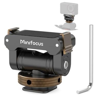 Imagem de MINIFOCUS Adaptador magnético de liberação rápida para DJI OSMO Nano 360 Action 5 pro 4 3, substitui o suporte de liberação rápida OEM, com garras dobráveis e orifício de parafuso de 1/4, suporte de