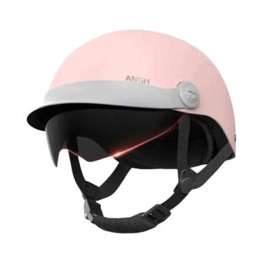 Imagem de Capacete Retro Ultra Leve Unissex Com Óculos Para Motocicletas E Bicic