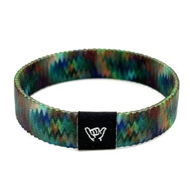 Imagem de Hang Loose Bands - Pulseira Southwestern para homens, mulheres e adolescentes - Estampa tribal confortável e Boho - Pulseira reversível estilo ocidental, Small: 6.5" (most common fitting size),