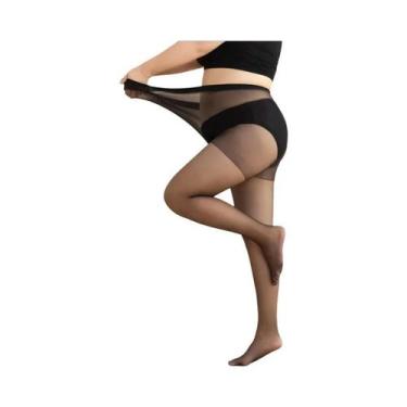 Imagem de Meia Calça De Verão plus Size De Cintura Alta Para Mulheres Até 110 KG