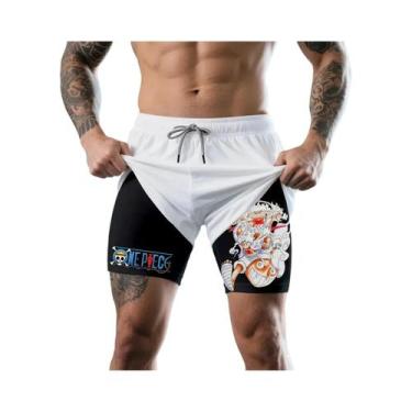 Imagem de Shorts De Verão Para Homens E Mulheres, Dupla Camada, Estilo Casual, C