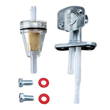 Imagem de XTSZHDSL Válvula de combustível Petcock 4WM-24500-10-00 compatível com Yamaha Royal Star 1300 1600 1700 XVZ1300 XV1600 XV1700 V Star 650 1100 XVS1100 Warrior Wolverine 350 Moto-4 YY FM 200 225 250 350