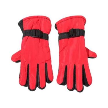 Imagem de Luvas Térmicas Impermeáveis Para Crianças, Luvas De Inverno Com Dedos 