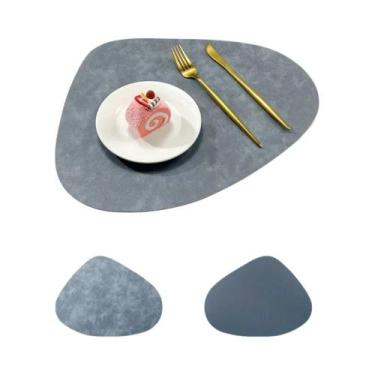 Imagem de Protetores De Mesa Em Couro PU Impermeável, Porta-Copos Para Café, Fác