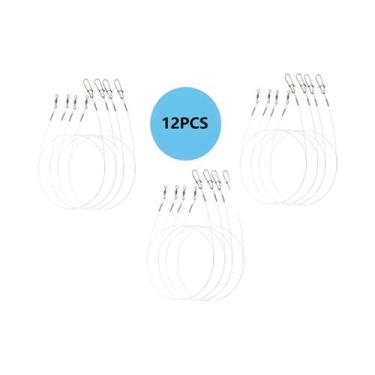Imagem de Linha De Pesca Fluorocarbono De Alta Qualidade Com 12 Peças, Fecho Ráp