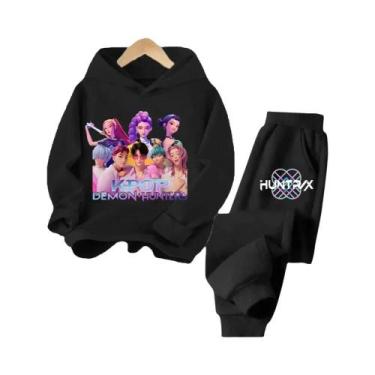 Imagem de Conjunto De Moletom Com Capuz Para Crianças K-pop Demon Hunter Menina 