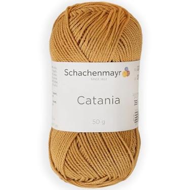 Imagem de 1 novelo/pacote Schachenmayr (SMC) Catania Originals Yarn, cada bola 50 g (125 m), 100% algodão mercerizado para fio de tricô e crochê, peso esportivo, 431 - Curry