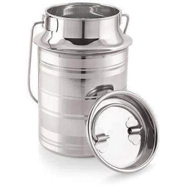 Imagem de ZenithCart Lata de leite de aço inoxidável | Jarro de leite prateado de 1000 ml | à prova de vazamento, seguro para lava-louças, estilo minimalista