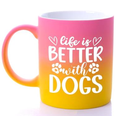 Imagem de G MUGS Caneca de café de cerâmica para mulheres, presente para mãe de cachorro amante de filhotes