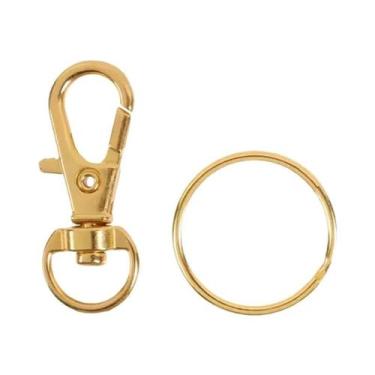 Imagem de 20 Peças De Clipe Giratório Para Chaves, 10 Peças De Chaveiro, 10 Peça