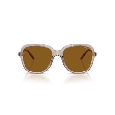 Imagem de Óculos de Sol Vogue Eyewear Polarizado 0VO5601S 299083 Tam 53 / Marrom Claro - Lentes Marrom