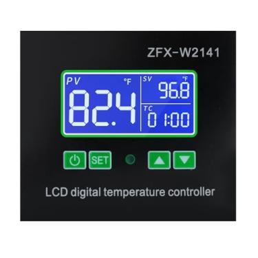 Imagem de Cryfokt Controlador de Temperatura Digital Termostato Programável Preciso e Rápido para Máquinas de Frutos do Mar e Refrigeradores 4,48 Onças para Uso Industrial