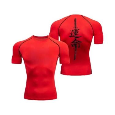 Imagem de Camiseta De Compressão Masculina De Secagem Rápida Para Fitness, 8 Cor