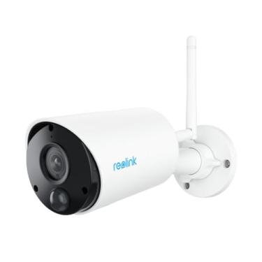 Imagem de Câmera de Segurança Externa Argus Eco Sem Fio 3MP, Alimentação por Bateria Recarregável, Wi-Fi 2.4GHz, Detecção Inteligente de Pessoas e Veículos, Áudio Bidirecional