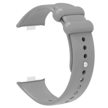 Imagem de KGFCE Pulseira de silicone para Xiaomi Mi Band 8 Pro de substituição esportiva respirável para pulseira MiBand 8pro (cinza)