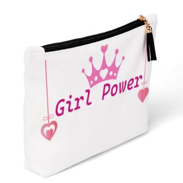 Imagem de QIBAJIU Galentines Day Bolsa de Maquiagem Presentes Decorações de Lembranças de Festa, Menina, 9.4 x 6.9 x 1.9 inch, Menina