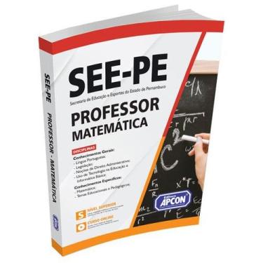 Imagem de Apostila SEE-PE 2022 - Professor - Matemática - GRUPO APCON
