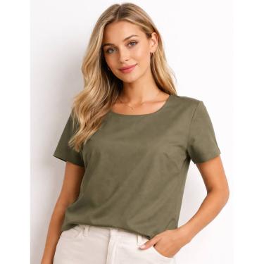 Imagem de Blusa Willow Feminina Básica Elegante Manga Curta
