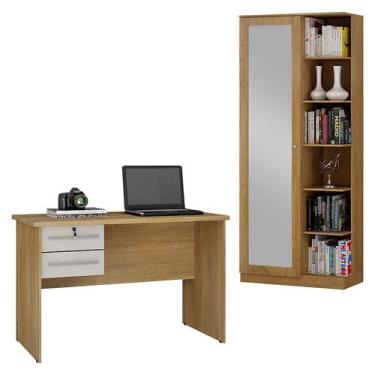 Imagem de Mesa para Computador Byte e Multiuso João Pessoa Cinamomo Off White - 