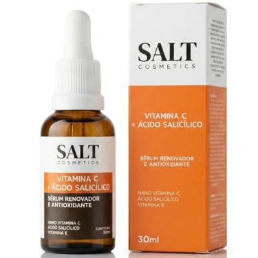 Imagem de Sérum Vitamina C 20% com Ácido Salicílico 2% e Vitamina E – Renovador, Iluminador e Antiacne 30 ml – Salt Cosmetics