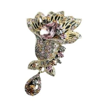 Imagem de Broche De Cristal Vintage Elegante Para Mulheres E Homens, Acessório C