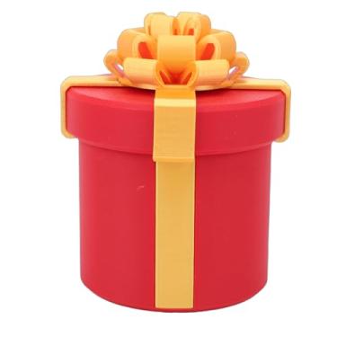 Imagem de Fafeicy Caixa de Presente de Parafuso Aninhada Irritante Impressa Em 3D 10 Camadas Reutilizáveis ​​Prank Fun Money Puzzle Porta-dinheiro Redondo Vermelho Dourado Perfeito para