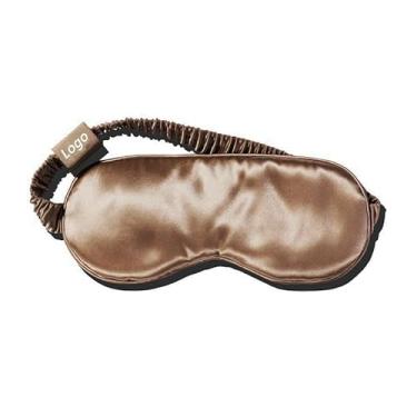 Imagem de Máscara de olho de seda dupla face com bloqueio de luz - Máscara de olho de tecido macio respirável confortável para homens e mulheres, alça ajustável para cochilos de viagem em casa e escritório