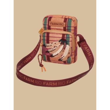 Imagem de Bolsa da Gema Sofia Xadrez Laranja Farm-Feminino