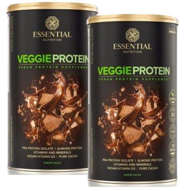 Imagem de Kit 2x Veggie Protein Cacao - (455g cada) - Essential Nutrition-Unissex