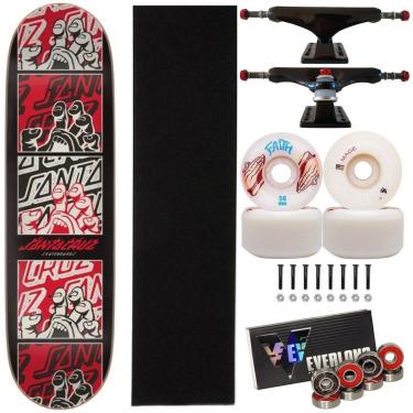 Imagem de Skate Santa Cruz Powerlyte Montado 8.0 Faith 56mm Evelong-Masculino