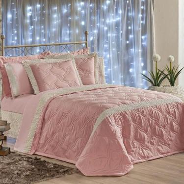 Imagem de Kit Cobre Leito Queen Renascence Micropercal 07 Peças - Rosê - Casa Sh