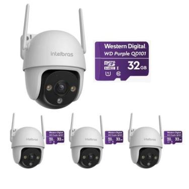 Imagem de Kit 4 Câmeras Inteligente Wi-Fi 2 Megapixels Full HD 360 iM7 S Full Co