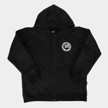 Imagem de Moletom Juvenil Corinthians C/Zíper, Preto, 8A