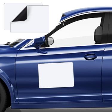 Imagem de Imán para Auto DIYMAG 2 Piezas 43x30 cm Calcomanía Flexible Magnética 