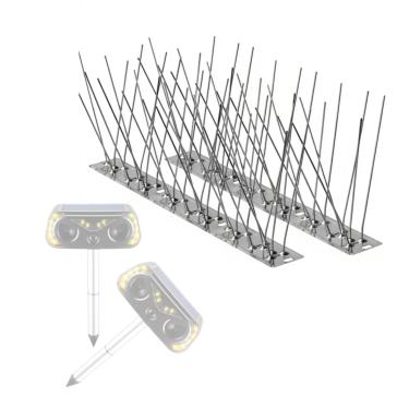 Imagem de Repelente solar ultrassônico de animais ao ar livre, 1 pacote com repelente de gatos ao ar livre com detecção de movimento, coelho para quintal, jardim, fazenda, coelho, esquilo, veado, guaxinim