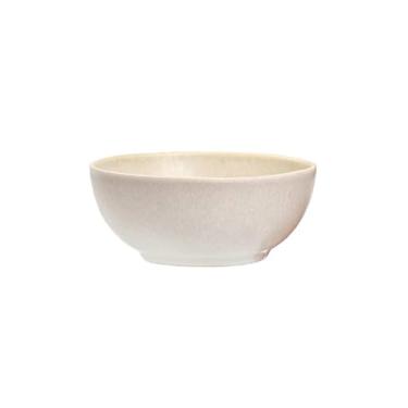 Imagem de Tigela de arroz multicolorida retrô de cerâmica utensílios de mesa redondos frescos - branco leitoso 12,7 cm