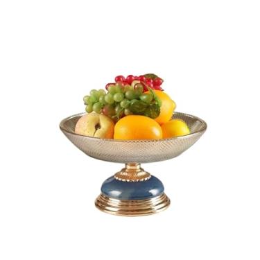 Imagem de Tigelas de frutas de vidro cristal para mesa centro de mesa, tigelas de lanche, bandejas de frutas, travessas de sobremesa, suporte de frutas, bandejas de servir