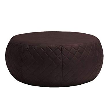 Imagem de Puff Banqueta Decorativa Para Sala de Estar Golf D02 Tressê 1,05 Corano Marrom C-34 - Lyam Decor