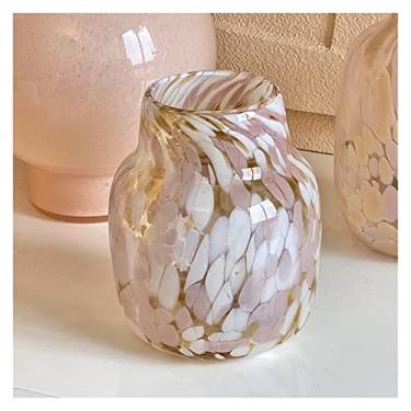 Imagem de Vaso de flores coração adorável conjunto de flores de vidro quente arranjo de flores decoração de mesa decoração de casa (pequeno)