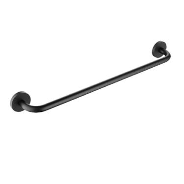 Imagem de Toalheiro de aço inoxidável preto, toalheiro, suporte de papel, suporte de escova de vaso sanitário, saboneteira, acessórios de banheiro, barra de toalha única