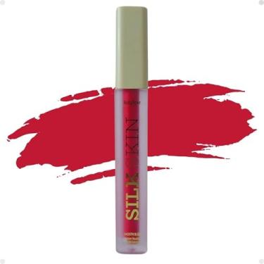 Imagem de BATOM LÍQUIDO VERMELHO CLÁSSICO MATTE AVELUDADO TEXTURA CONFORTÁVEL NOS LÁBIOS BATOM VERMELHO RUBY ROSE SILK SKIN SMOOTH BLUR COR DIVINE