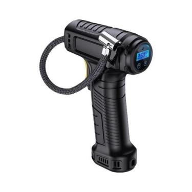 Imagem de Bomba De Ar Portátil Para Carro 120W, Inflador De Pneus Digital Sem Fi