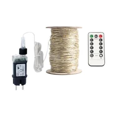 Imagem de Luzes De LED Em Fio Prateado 50M 120M, Guirlanda De Natal Para Decoraç