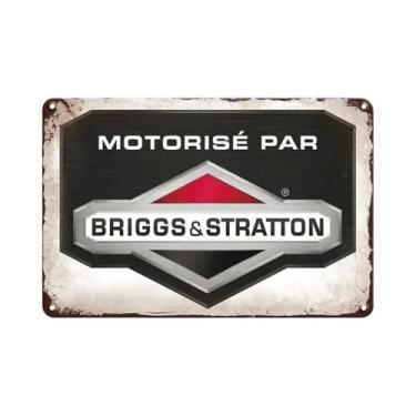 Imagem de Placa De Metal Retrô Vintage Da Marca Stihl Para Decoração De Parede E