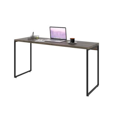 Imagem de Mesa Para Escritório e Home Office Industrial Aspen 150 cm C01 Carvalho Dark - Lyam Decor